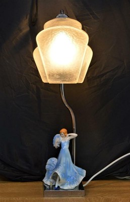 lady figurine table lamps